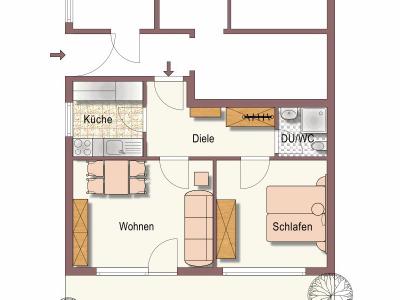 Plan der Wohnung